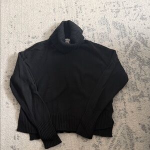 Anthropologie Black Turtleneck Sweater